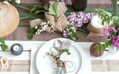 Décoration de table à manger